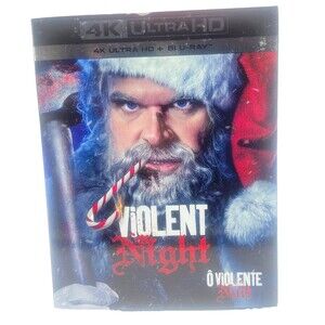 Violent Night 4K UHD Blu-ray David Harbour  New Sealed With Slipcover
